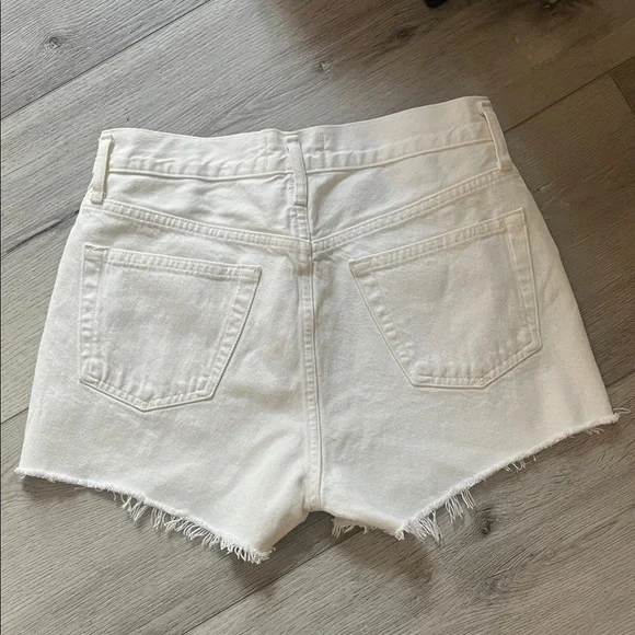 Agolde White Jean Shorts - Picture 3 of 3